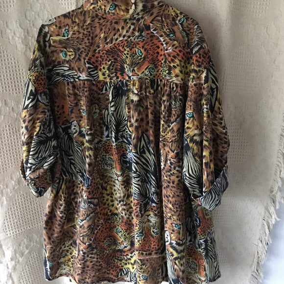 Vintage Women’s Button Down “Safari” Shirt Size L - Picture 7 of 7